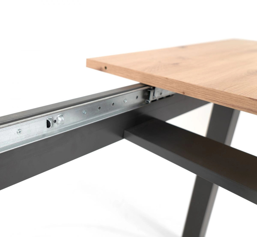 Furn.Design Esstisch Malta Industrial aus Eiche und Anthrazit ausziehbar B: 200-240 cm, T: 90 cm, H: 75 cm - Bild 4