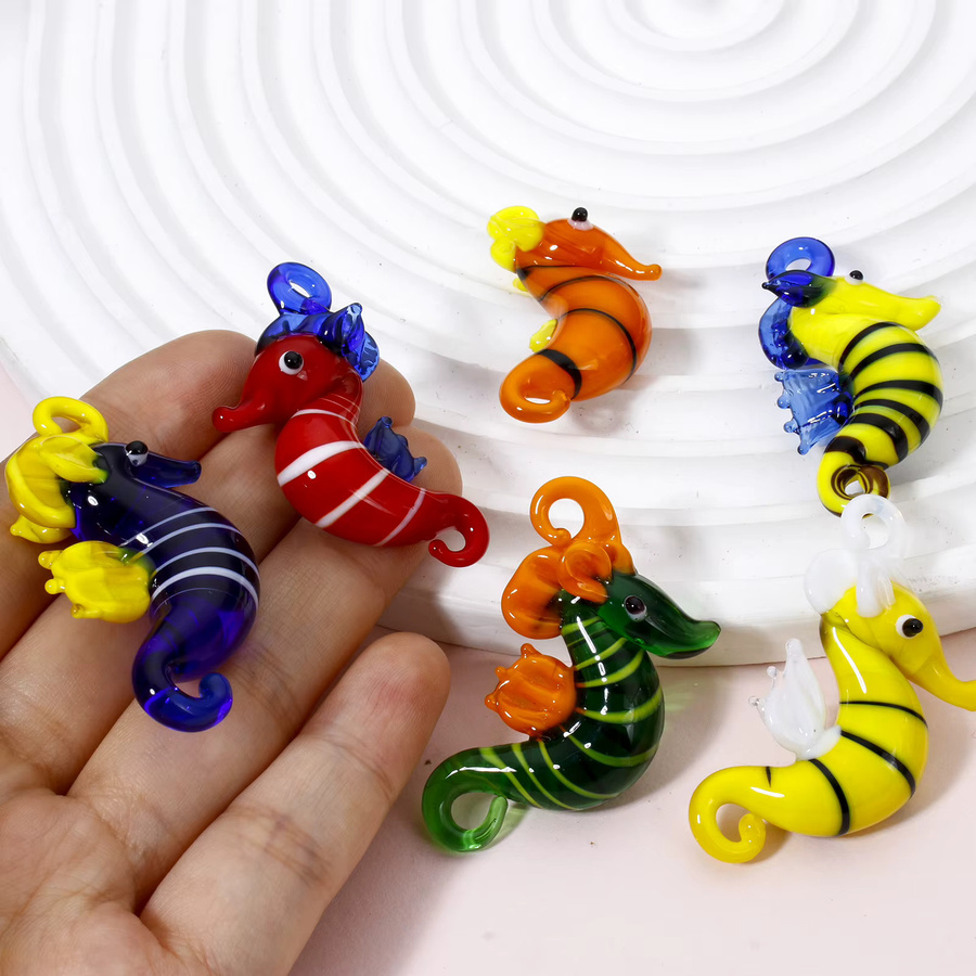 DoreenBeads Anhänger Seepferdchen, Glas, Bunt, Unisex - Bild 2