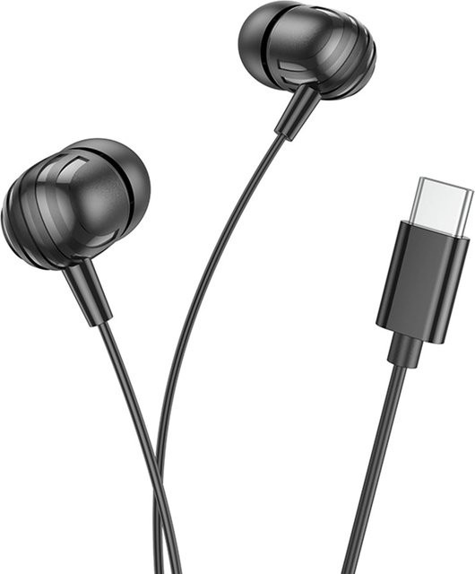 Borofone BM77 Delicious In-Ear Kopfhörer mit USB-C Anschluss in Schwarz - Bild 1