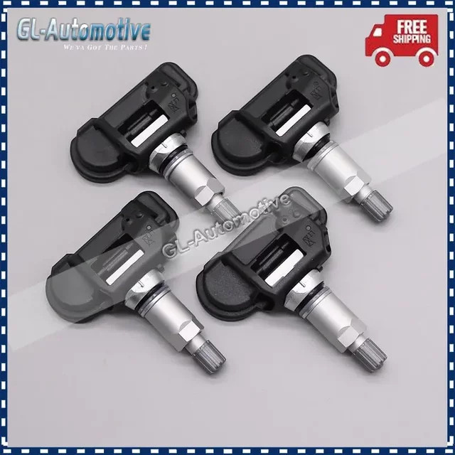 GANGLE 4er Set TPMS Reifendrucksensoren 433MHz für Mercedes Benz S176 C190 W205 C205 C216 C117 C218 W212 N293 G463/461 X156 X253 C253 in Schwarz - Bild 1