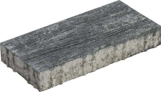 Diephaus Terrassenplatte Ruda Quarzit in Holzstruktur, Farbe Grau, B/T/H: 40 x 20 x 6 cm - Bild 1