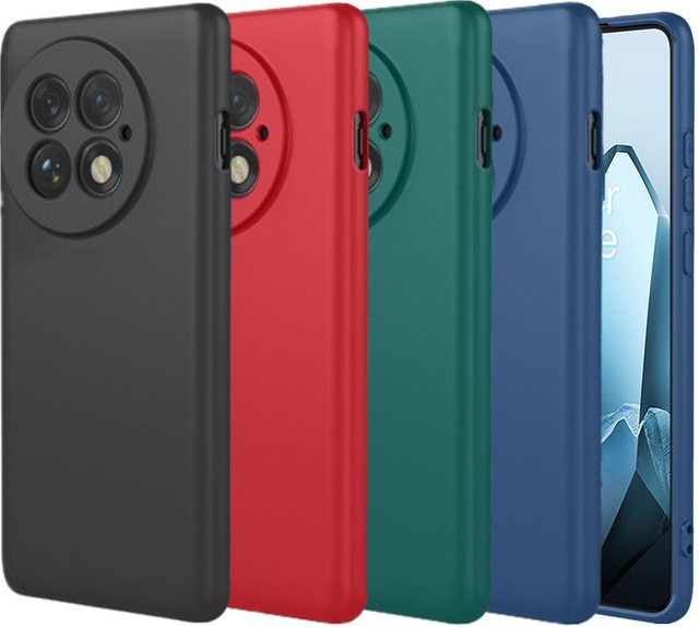 Flexible Silikon TPU Schutzhülle für OnePlus 13, 13R, 12 und 12R in Blau oder Schwarz - Bild 1