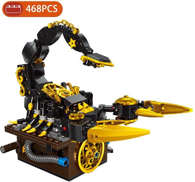MOC Kreative Punk Mechanische Käfer Heuschrecke Skorpion Mantis Tiere, Modell Bausteine, ab 14 Jahre - Bild 1