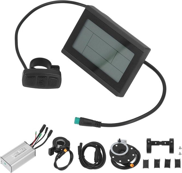 West Biking Fahrrad Lithium-Batterie Umbausatz mit 22A Controller und LCD3 Display in Grau - Bild 1