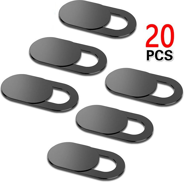 Webcam Abdeckung Slider als Privatsphäre-Schutz Aufkleber für Telefon, Laptop und Tablet in Schwarz oder Weiß - Bild 1