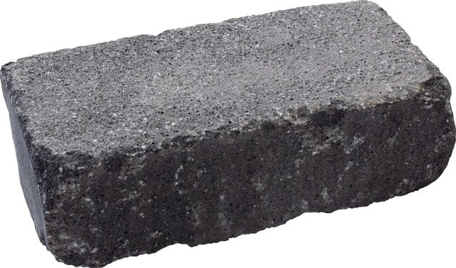 Diephaus Mauerstein Maximo Anfangsstein aus Beton in Schwarz und Anthrazit B/T/H: 50 x 25 x 15 cm - Bild 1