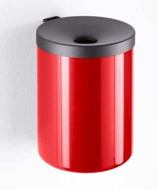 Sicherheitsaschenbecher Probbax aus Stahl, rot, Höhe: 25 cm, Durchmesser: 18 cm - Bild 1