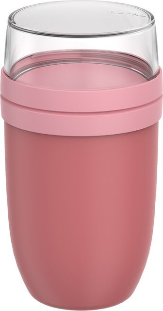 Mepal Lunchpot Ellipse Set Pink, 750 ml und 300 ml, aus Kunststoff, auslaufsicher und mikrowellengeeignet - Bild 1