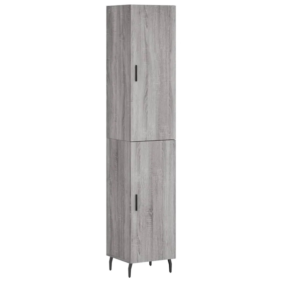 vidaXL Highboard Grau Sonoma B/T/H: 34,5 x 34 x 180 cm - Bild 2