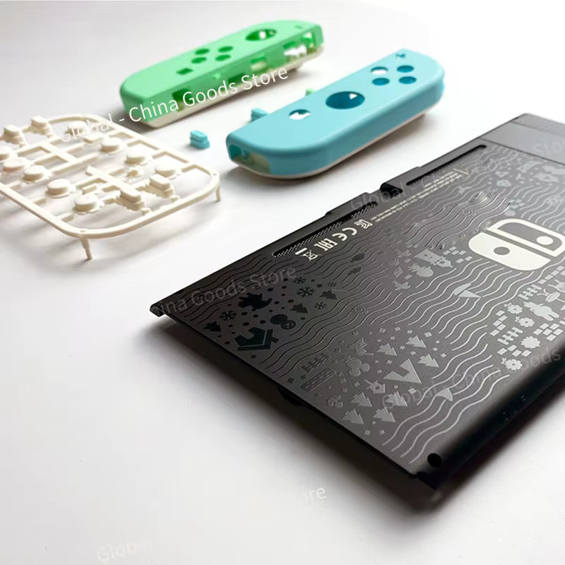 Nintendo Switch Zubehör Set mit Ersatzgehäuse für Limited Console, Joy-Con Gehäuseabdeckung, Ladestation und TV-Dock in Multicolour - Bild 2