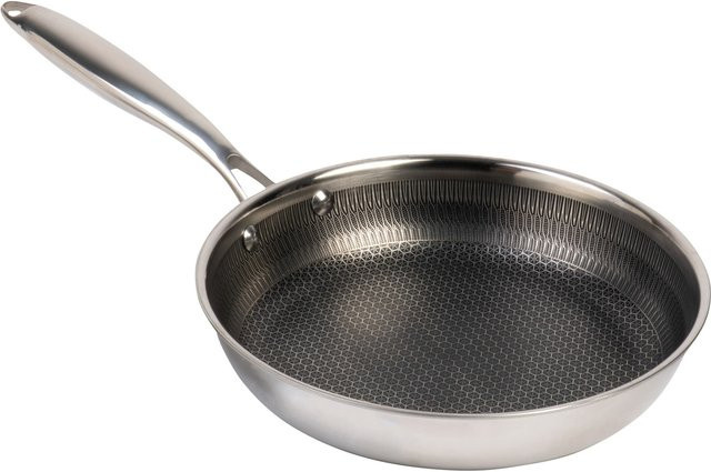 Genialo Edelstahl-Pfanne Premium Polygon in Silber - Bild 1
