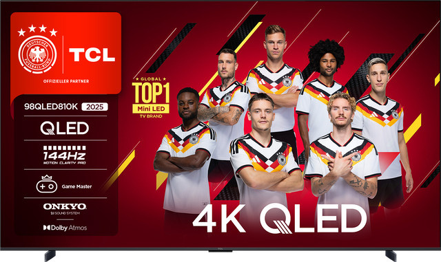 TCL 98QLED810K QLED TV 4K UHD Schwarz - Bild 1