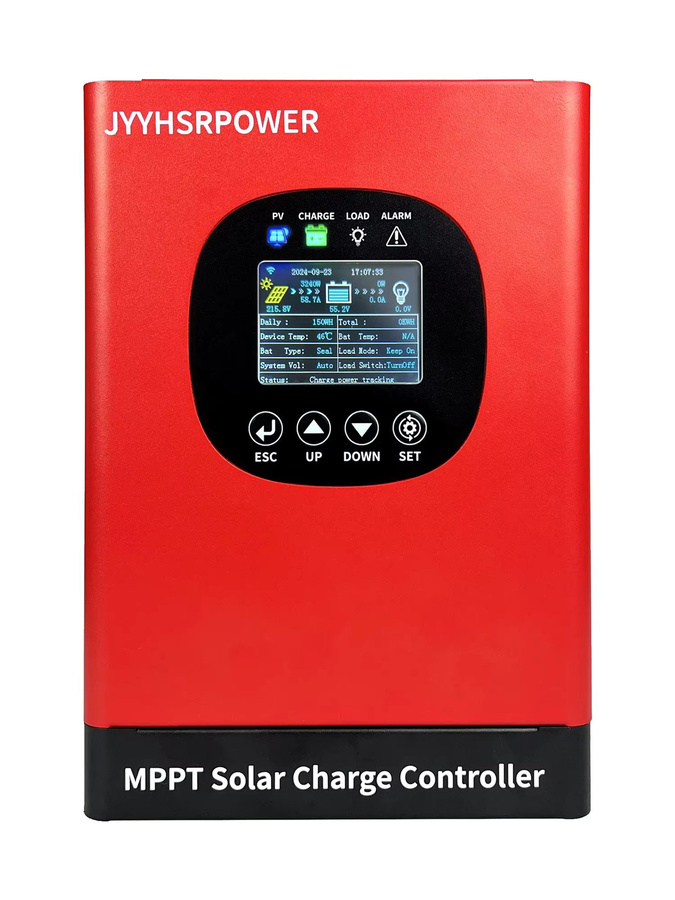 JYYHSRPOWER MPPT Solar Laderegler mit WIFI App Monitor, unterstützt 12-96V Batterien, Farbe: Rot - Bild 7