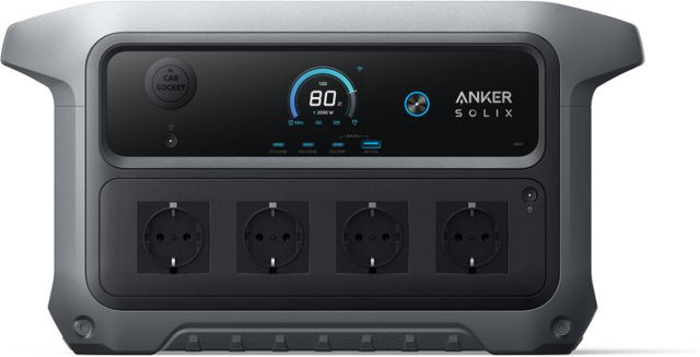 Anker SOLIX C2000 Gen 2 Tragbare Powerstation 2048 Wh 2400 W Schwarz - Bild 2