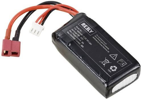 Reely LiPo Modellbau-Akkupack Racingpack 7.4V 1800 mAh mit T-Buchse, Schwarz - Bild 1