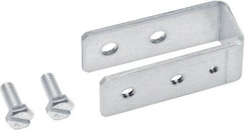 Hager Absenkwinkel UZ25AK für Koppelplatte 25mm, 2 Stück, Silber - Bild 1