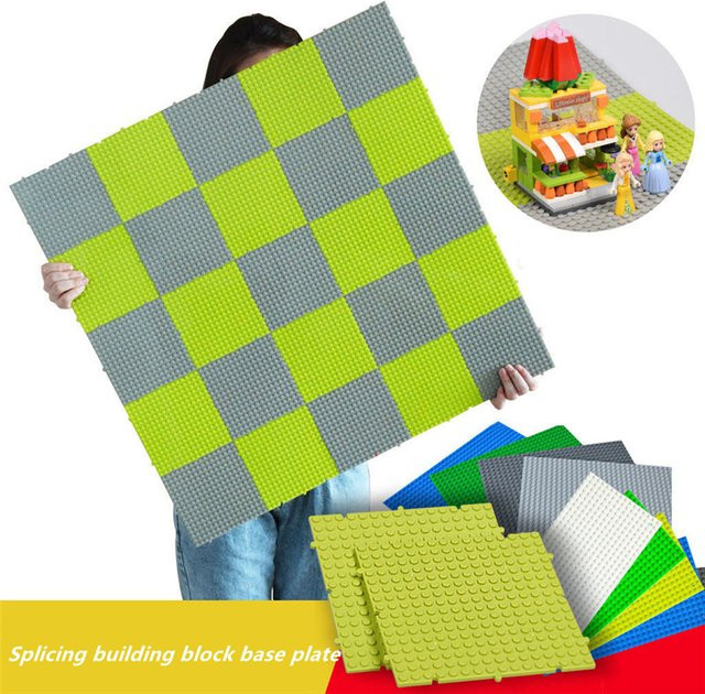 Supfy Baustein Grundplatte, 4-teiliges Set, Weiß, Bunt / Mehrfarbig - Bild 1