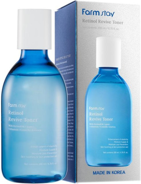 Farm Stay Retinol Revive Toner, 200 ml, Retinol, Vitamin C, Niacinamid - Bild 1