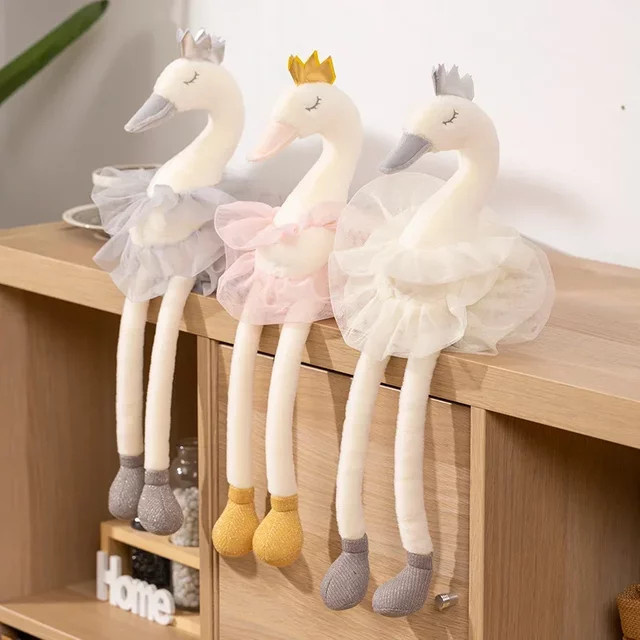 Schöner Wohnen Schwan, Plüsch, Weiß, Rosa / Pink - Bild 1