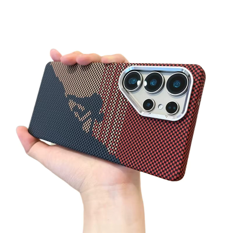 szHAIyu Magnetische Carbon Faser Schutzhülle für Samsung Galaxy S23 S24 S25 Ultra Stoßfest und Schlank in Multicolor - Bild 2
