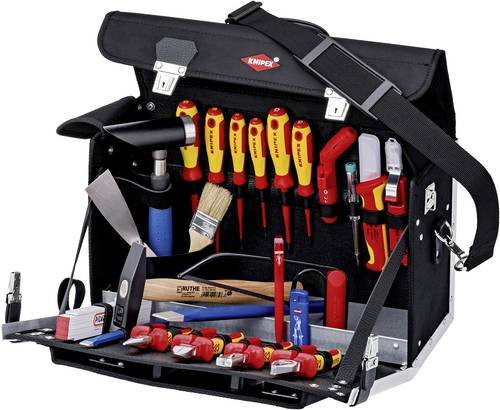 Knipex Werkzeugtasche Classic Elektro 23-teilig Schwarz aus Polyester B/T/H: 44,0 x 18,0 x 23,0 cm - Bild 1