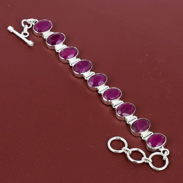 Jewel Paradise Armband, 925 Silber, Rubin, Damen - Bild 1