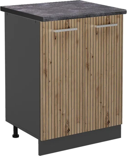 Vicco Küchenunterschrank R-Line Artisan-Eiche/Anthrazit Breite: 60 cm - Bild 1
