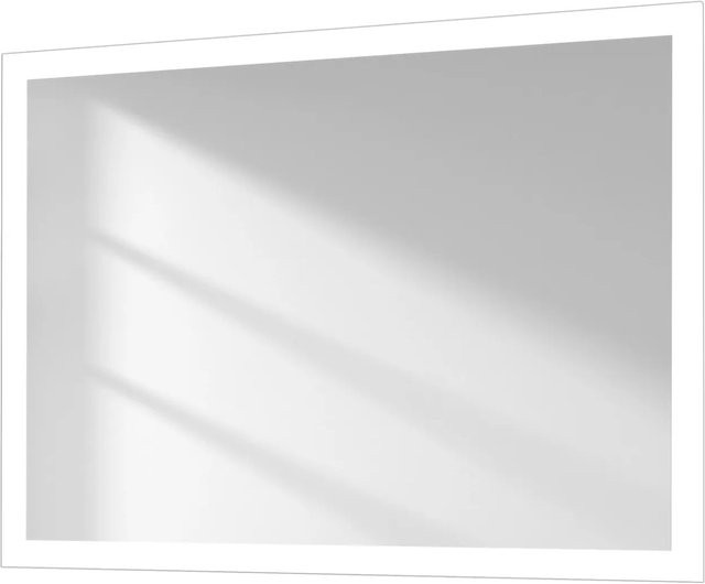 Emke LED Badspiegel mit Kippschalter in Kaltweiß und Warmweiß, B/H: 80 x 60 cm - Bild 1