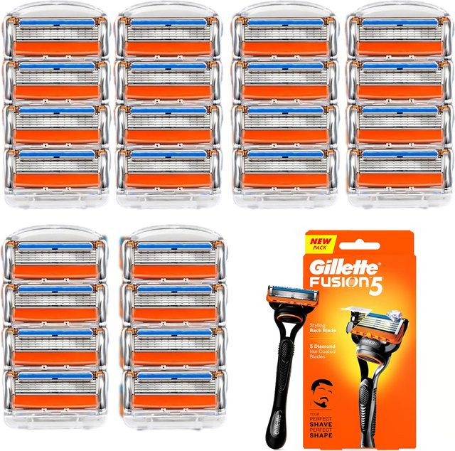 Gillette Fusion 5 Rasierer-Set, 1 Griff, 25 Klingen, Rückentrimmer - Bild 1