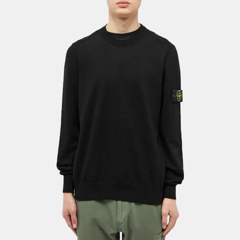 Stone Island Langarm Sweatshirt, Unisex, Schwarz - Bild 3