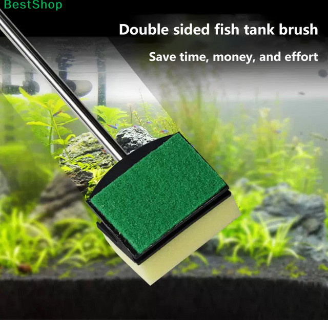 HELTC Aquarium-Reinigungsbürste zur Algenentfernung für Glasflächen - Bild 1