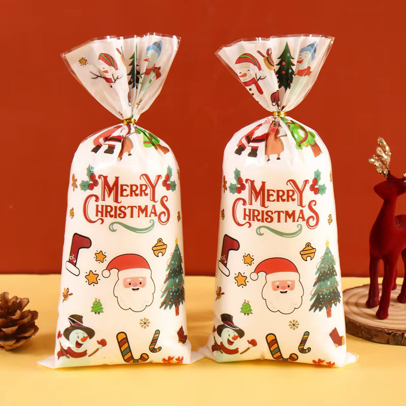 Bunte Weihnachts-Süßigkeitentüten aus Kunststoff für deine Weihnachtsdekoration und Geschenkverpackungen - Bild 1