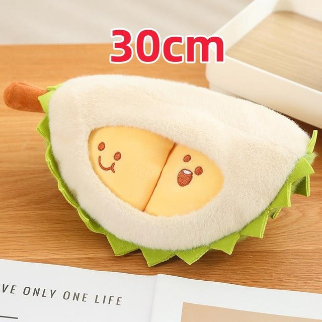 Yiran toy Durian-Fruchtform-Plüschtier-Kissen, weiche Puppe, Grün - Bild 1