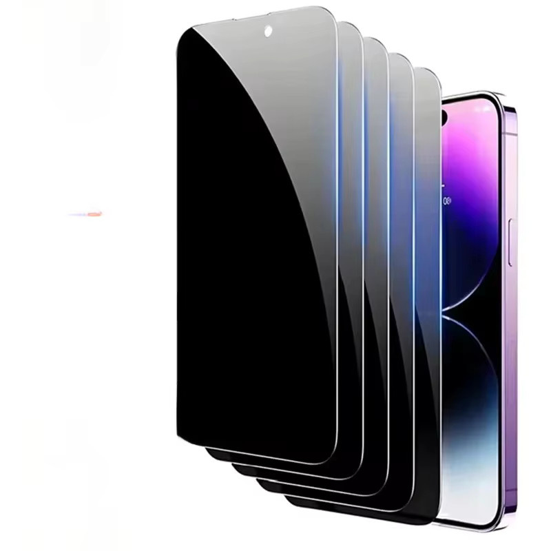 5 Stück MXZTSA Sichtschutz-Displayschutzfolien aus gehärtetem Glas für iPhone 16 15 14 13 12 11 Pro Max Plus Mini Anti-Spy - Bild 7