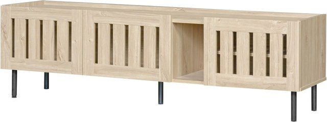 okwish TV Schrank in Beige mit minimalistischem Design, B/T/H: 160 x 40 x 47 cm - Bild 1