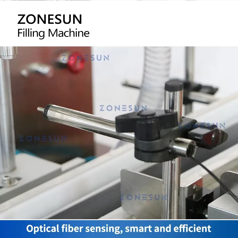 ZONESUN ZS-DTYT2 Automatische pneumatische Pastenfüllmaschine für Shampoo, Honig, Flüssigkeiten und Kosmetik in Silber - Bild 4