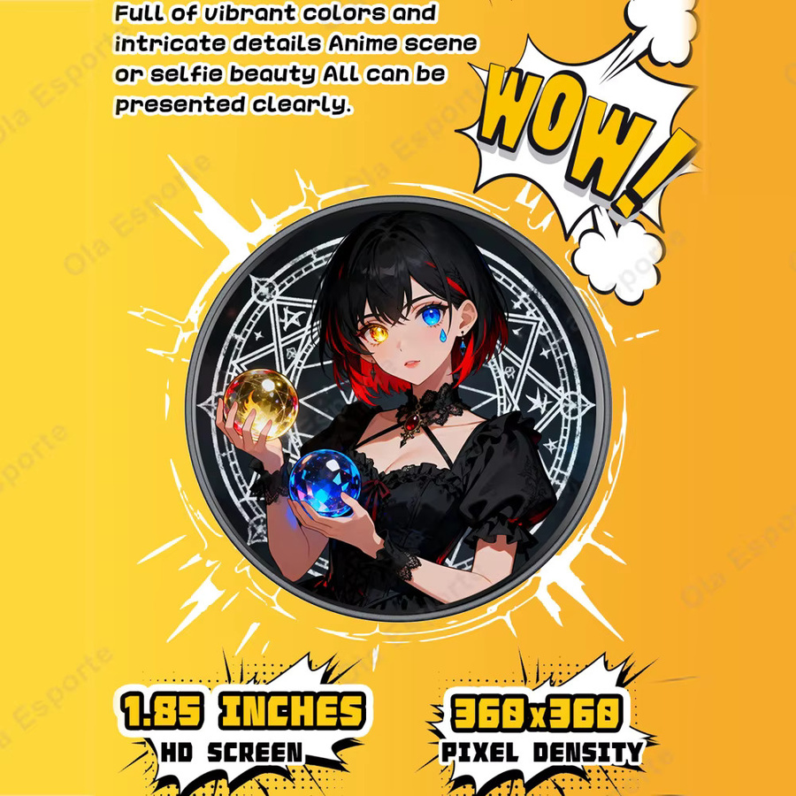 Ola Esporte Intelligentes dynamisches elektronisches Abzeichen in Weiß für Anime-Merchandise und Gaming-Peripheriegeräte - Bild 4