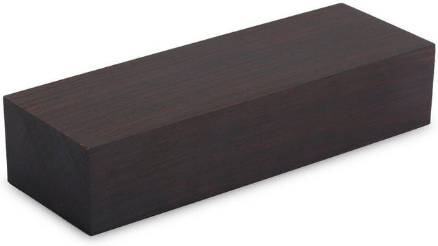 Schwarzer Ebenholz Holz Rohling mit feiner Maserung für DIY-Projekte, Farbe: Schwarz, B/T/H: 12,0 x 4,0 x 2,5 cm - Bild 1