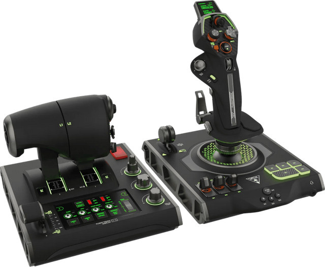 Turtle Beach Velocity One Flightdeck Headset für PC in Schwarz mit USB-C Anschluss für Simulationen - Bild 1