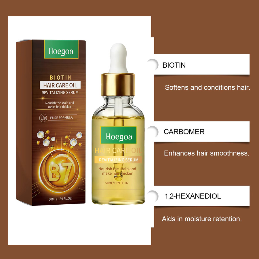 HOEGOA Haar-Revitalisierungsserum, 50 ml, Unisex, für trockenes Haar - Bild 3