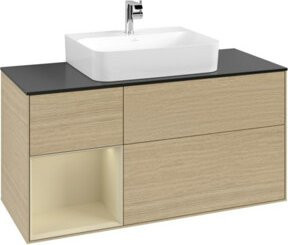 V&B Waschtischunterschrank Finion in Beige lackiert, Breite: 120 cm, Tiefe: 50,1 cm, Höhe: 50,1 cm - Bild 1