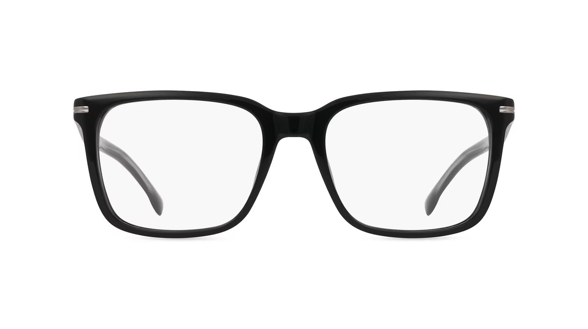 Hugo Boss 1602 Korrektionsbrille, Vollrand, Quadratisch, Acetat, Herren, Schwarz - Bild 1