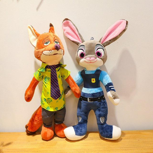 Disney Zootopia Nick Wilde Judy Hopps, Spielzeug-Dekorationspuppe, 40 cm - Bild 1
