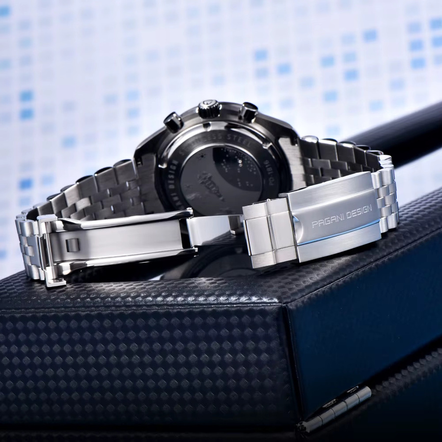 PAGANI DESIGN Chronograph, Quarz, Edelstahl, Saphirglas, Herren - Bild 5