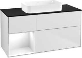 V&B Waschtischunterschrank Finion in Weiß lackiert, Breite: 120 cm, Tiefe: 60 cm - Bild 1