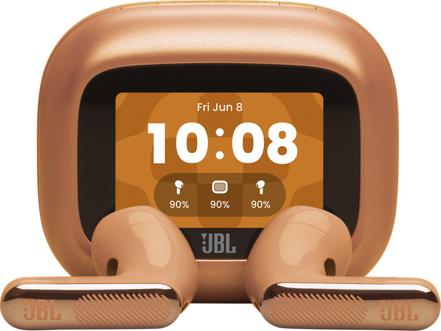 JBL Live Flex 4 True Wireless In-Ear Kopfhörer orange mit Bluetooth und USB-C - Bild 1