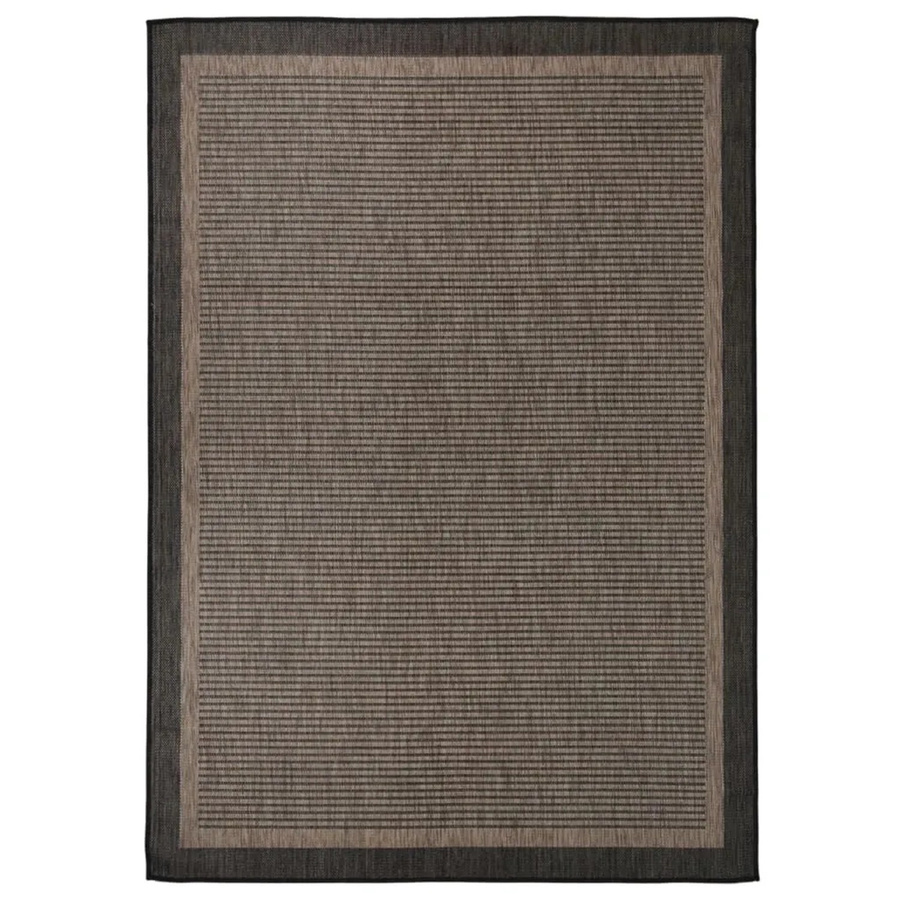 vidaXL Outdoor-Teppich Flachgewebe aus Polypropylen in Dunkelbraun, B/T: 140 x 200 cm - Bild 2