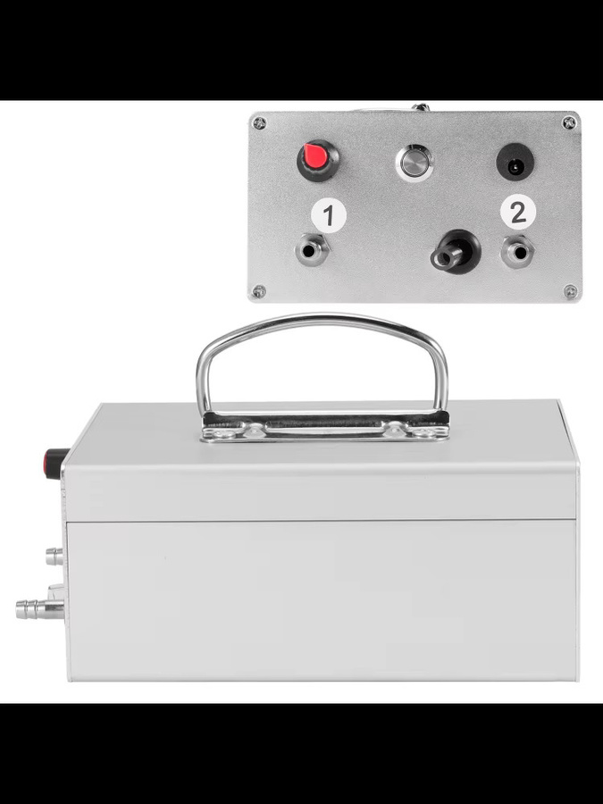 ZJCHAO Pulsation Plug In Elektrische Melkmaschine Vakuumpumpe in Silber für Esel, Schafe, Kühe und Pferde, 100-240 V - Bild 3