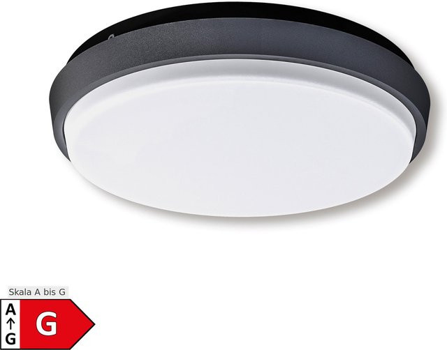 Näve LED Außendeckenleuchte Mio grau IP54 Durchmesser: 17,5 cm - Bild 1