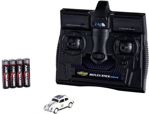 Carson VW Beelte Rallye RC Modellauto Elektro im Maßstab 1:87 - Bild 1